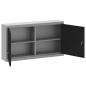 Preview: Werkzeugschrank Schwarz und Grau 100 x 20 x 55 cm Stahl