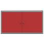 Preview: Werkzeugschrank Wandmontage Rot 100x20x55 cm Stahl