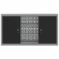 Preview: Werkzeugschrank Wandmontage mit Lochplatte Schwarz 100x20x55 cm Stahl
