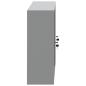 Preview: Werkzeugschrank Wandmontage mit Lochplatte Schwarz 100x20x55 cm Stahl