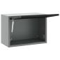 Preview: Werkzeugschrank zur Wandmontage mit Gaslift-Tür, Schwarz, 50x25x35 cm