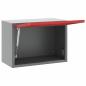 Preview: Werkzeugschrank mit Speicher Rot und Grau 50 x 25 x 35 cm Stahl