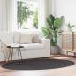 Preview: ARDEBO.de - Teppich ""HUARTE"" Anthrazit 140x200 cm oval