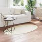 Preview: Teppiche Cremefarben Polyester 80 x 150 cm Ovaler Bereichsteppich