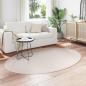 Preview: Teppiche Sand Polyester 140 x 200 cm Langlebig Teppich Oval