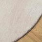Preview: Teppiche Sand Polyester 140 x 200 cm Langlebig Teppich Oval