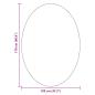 Preview: Teppiche Waldgrün Polyester 120 x 170 cm Bereichsteppiche Oval