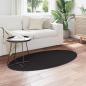 Preview: Teppiche Schwarz Polyester 80 x 150 cm Rutschfest