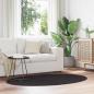 Preview: ARDEBO.de - Teppich ""HUARTE"" Schwarz 100x200 cm Oval