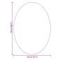Preview: Teppich ""HUARTE"" Schwarz 120x170 cm Oval