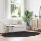 Preview: ARDEBO.de - Teppich ""HUARTE"" Schwarz 160x230 cm Oval