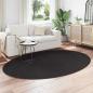 Preview: Teppich ""HUARTE"" Schwarz 160x230 cm Oval