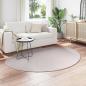 Preview: Teppiche Sand Polyester 140 x 200 cm Rutschfest Oval Modern