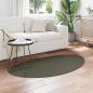 Preview: Teppiche Waldgrün Polyester 80 x 150 cm Akzentteppiche Oval