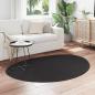 Preview: Teppiche Schwarz Baumwolle 120 x 170 cm Modischer Teppich Oval
