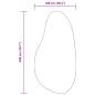 Preview: Teppiche Anthrazit Polyester 100 x 200 cm Rutschfest