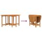 Preview: Gartentisch Braun 110 x 60 x 72 cm Massivholz Akazie