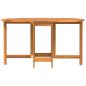 Preview: Klappbarer Gartentisch Schmetterling 110x60x72 cm aus massivem Akazienholz oval