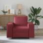 Preview: Sessel Weinrot 59 cm Kunstleder