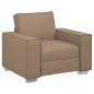 Preview: ARDEBO.de - Sessel Cappuccino 59 cm Kunstleder