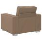 Preview: Sessel Cappuccino 59 cm Kunstleder