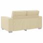 Preview: Loveseat Sofa Creme 120 cm aus Kunstleder