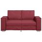 Preview: Loveseat Sofa in Weinrot, 120 cm, aus Kunstleder