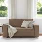 Preview: Loveseat Sofa Cappuccino 120 cm aus Kunstleder