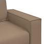 Preview: Loveseat Sofa Cappuccino 120 cm aus Kunstleder