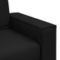 Preview: Loveseat Sofa Schwarz 120 cm Kunstleder