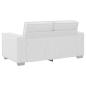 Preview: Loveseat Sofa Weiß 120 cm Kunstleder