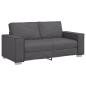 Preview: Loveseat Sofa Grau 140 cm Kunstleder