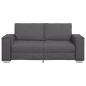 Preview: Loveseat Sofa Grau 140 cm Kunstleder