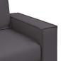 Preview: Loveseat Sofa Grau 140 cm Kunstleder