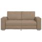 Preview: Loveseat Sofa Cappuccino 140 cm Kunstleder