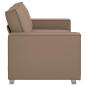 Preview: Loveseat Sofa Cappuccino 140 cm Kunstleder