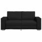 Preview: Loveseat Sofa Schwarz 140 cm Kunstleder