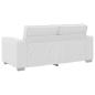 Preview: Loveseat Sofa Weiß 140 cm Kunstleder