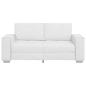 Preview: Loveseat Sofa Weiß 140 cm Kunstleder