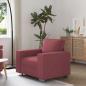 Preview: ARDEBO.de - Sessel in Weinrot, 59 cm, aus Stoff