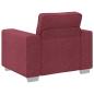 Preview: Sessel in Weinrot, 59 cm, aus Stoff