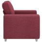 Preview: Sessel in Weinrot, 59 cm, aus Stoff