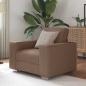 Preview: ARDEBO.de - Sessel Braun 59 cm aus Stoff