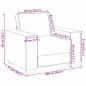 Preview: Sessel Braun 59 cm aus Stoff