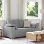 Preview: ARDEBO.de - Loveseat Sofa Hellgrau 120 cm Stoff