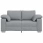 Preview: Loveseat Sofa Hellgrau 120 cm Stoff