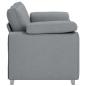 Preview: Loveseat Sofa Hellgrau 120 cm Stoff