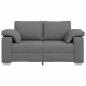Preview: Loveseat Sofa in Dunkelgrau, 120 cm, Stoff