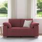 Preview: Loveseats Sofa in Weinrot, 120 cm Stoff