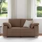 Preview: Loveseat Sofa Braun 120 cm aus Stoff